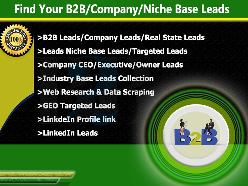 I will do provide targeted b2b lead generation and sa...