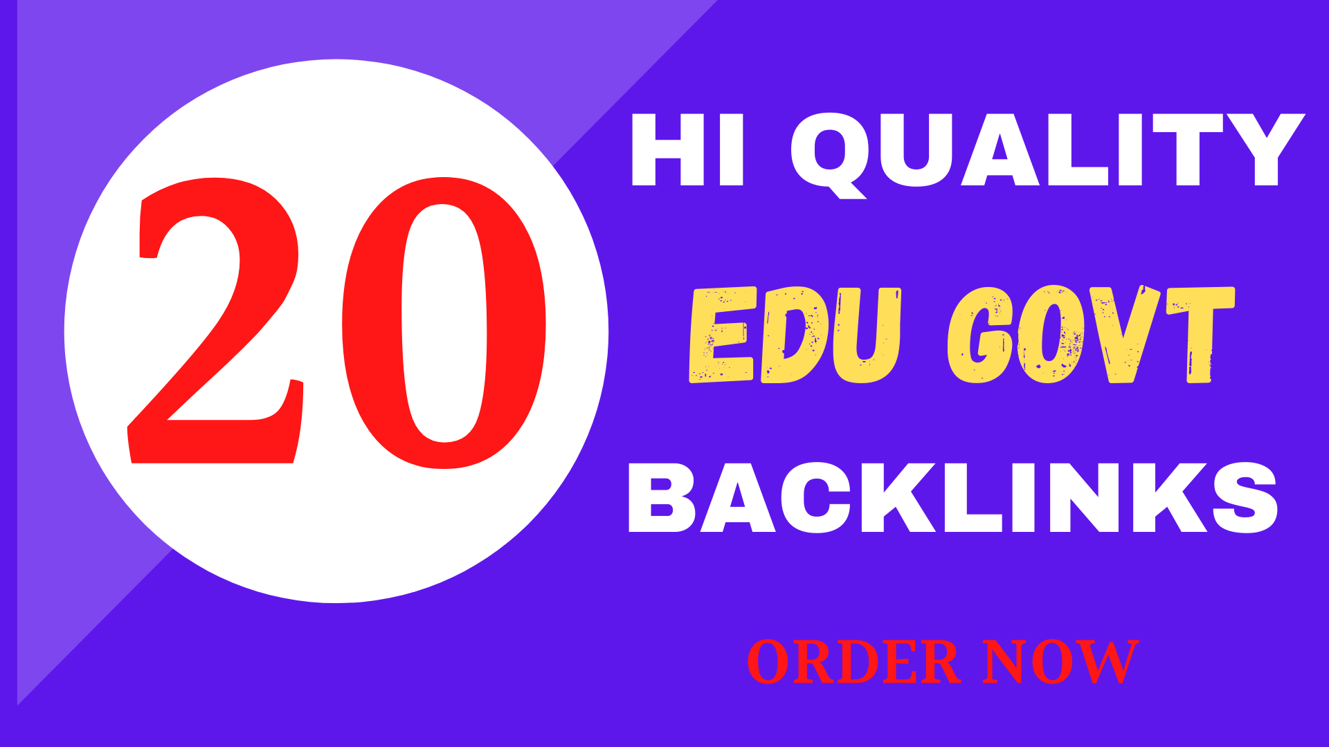 Manually Create 20 Edu-Gov Seo Backlinks for Google R...
