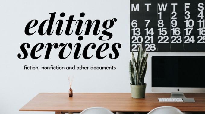 i will proofread and edit books, stories and other d...
