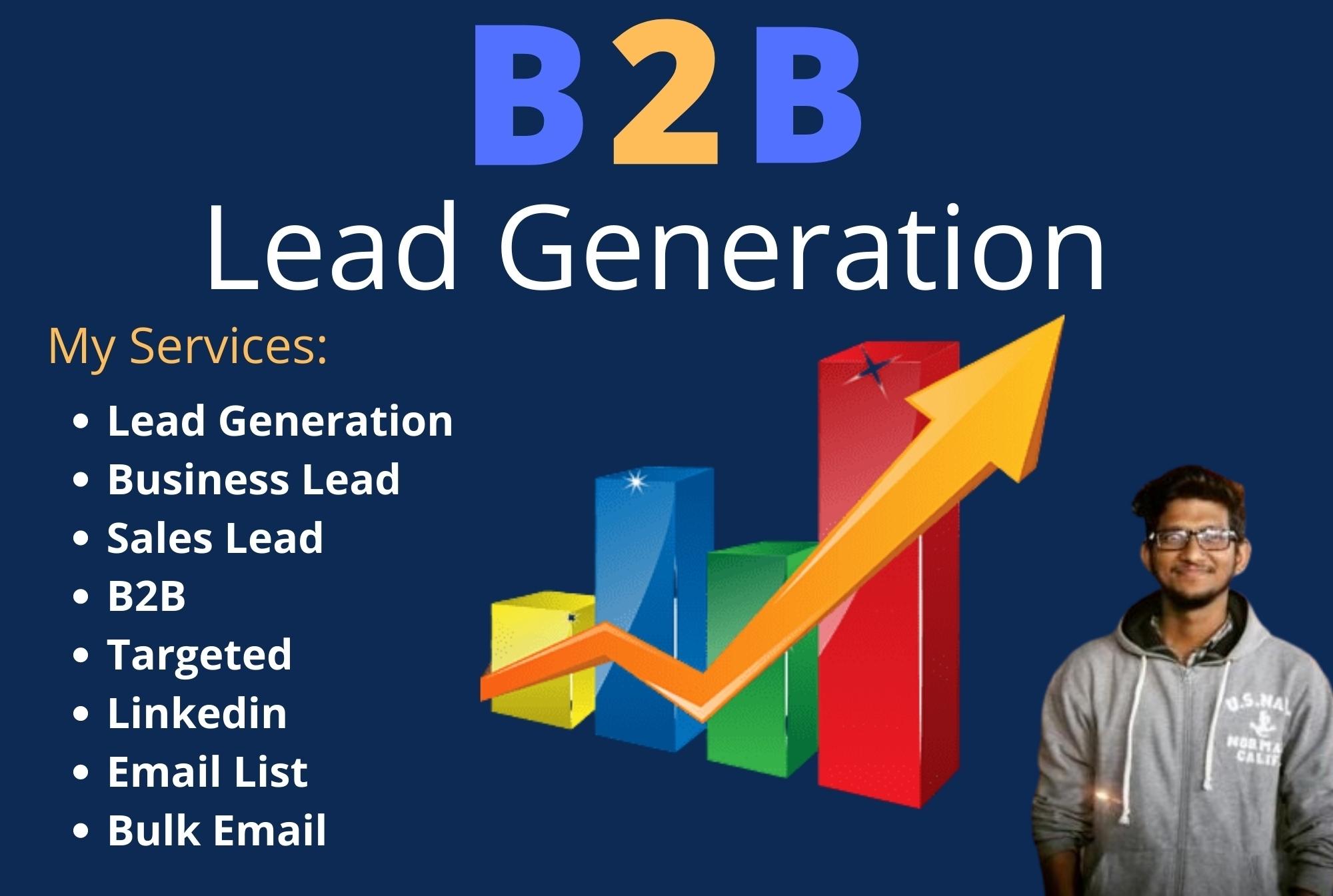 I will give you 1k B2b leads based on your requiremen...