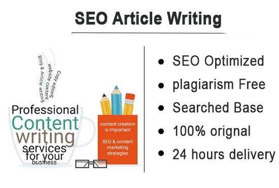 I will write Professional SEO Article on any topic