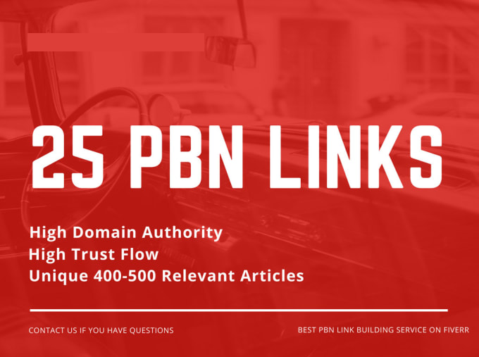 25 permanent pbn high metrics contextual backlinks