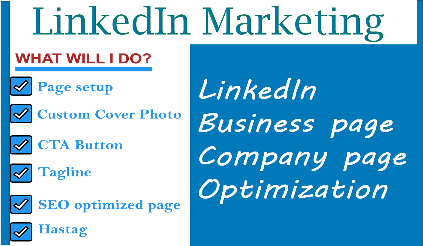 I will Create LinkedIn Business page and Company Page...