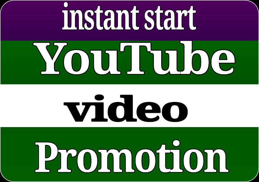 Organic YouTube video promotion marketing fast delive...