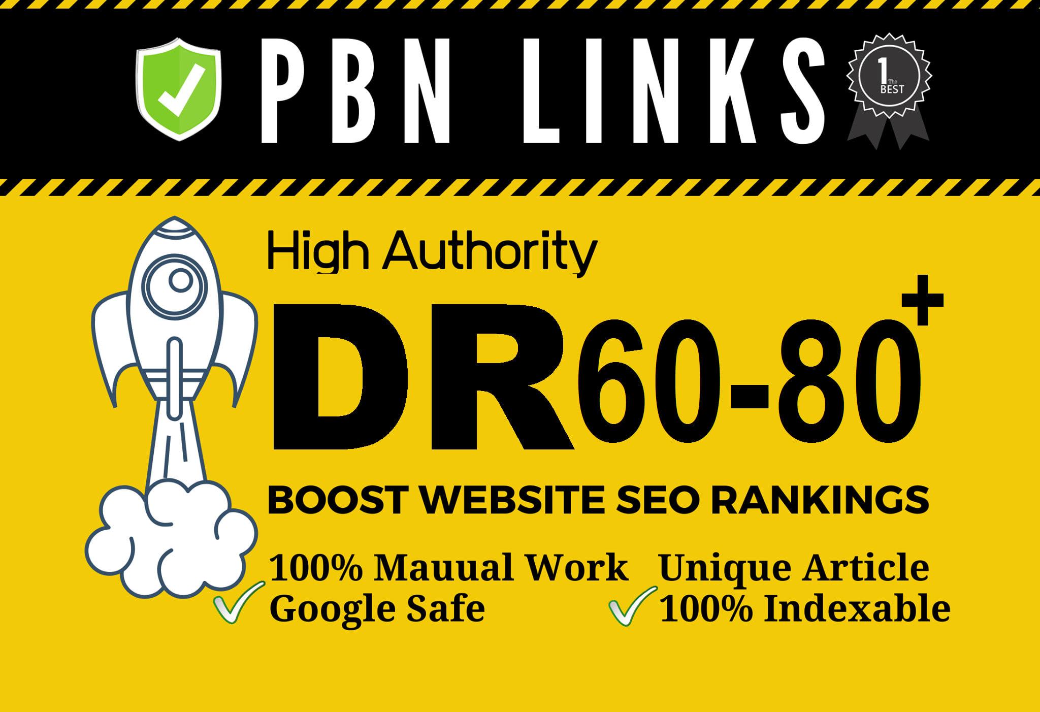 provide 50 seo dofollow DR 50 to 70 high quality back...