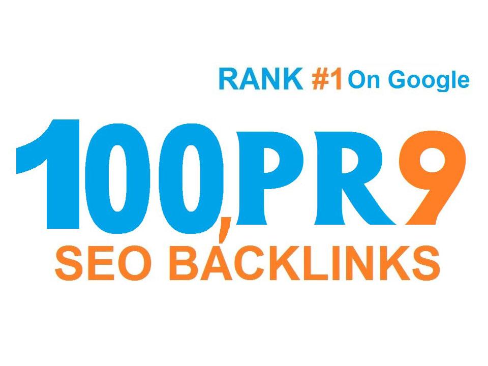 I will do 100 high pr SEO backlinks for rank 1 on goo...
