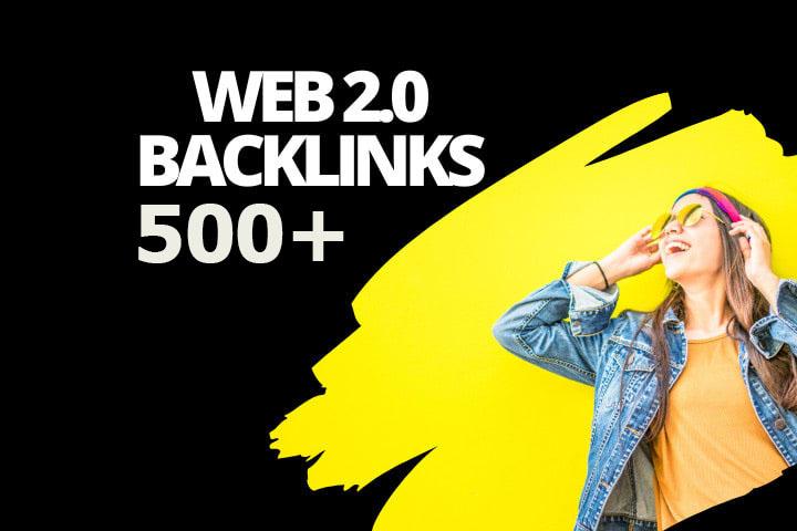 I will do 500+ web 2.0 fresh quality backlinks