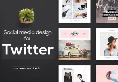I will create attractive social media banner for Twit...