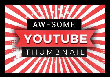 i will do eye catchy youtube thumbnail