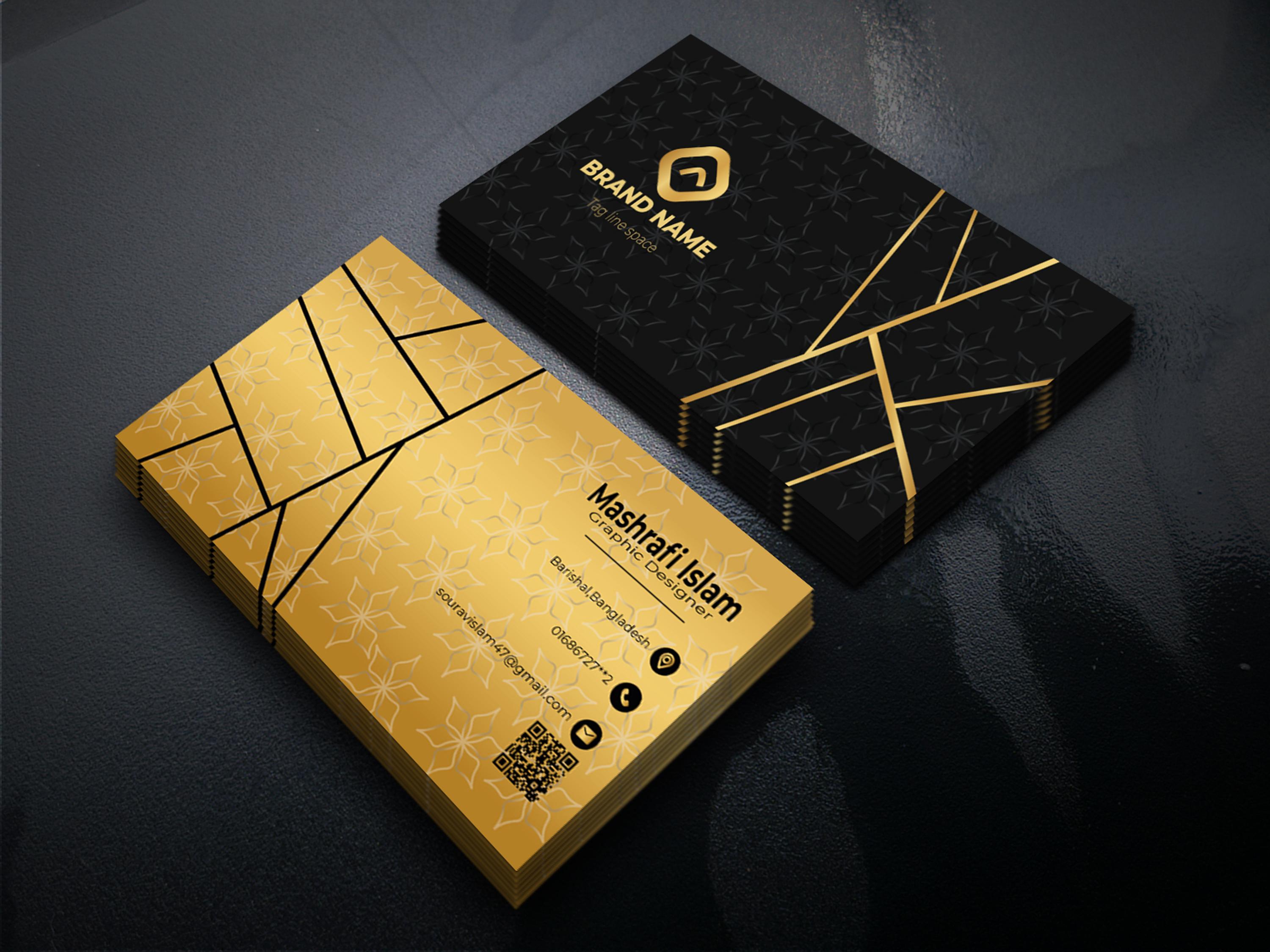 I will create a unique and luxury business card desig...