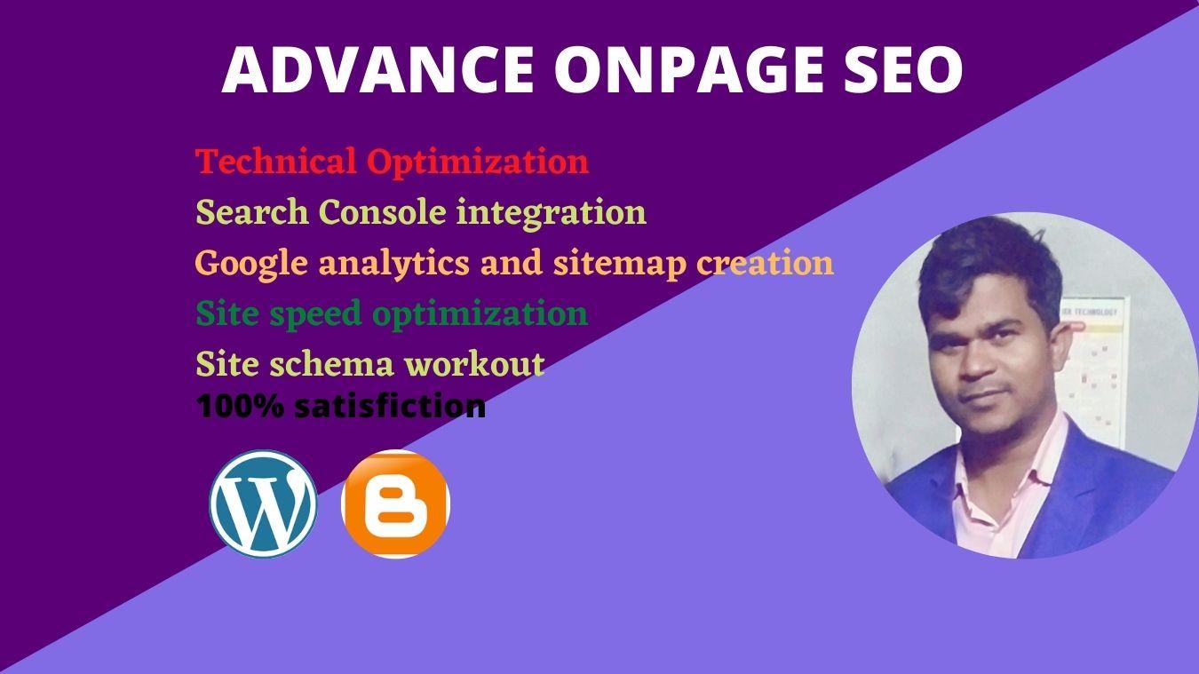 Advance on-page seo and local seo