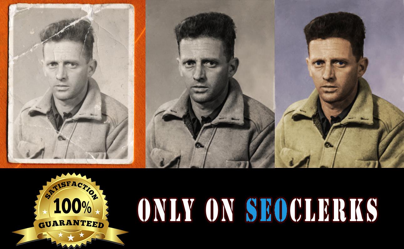 I will restore old photos, fix, and colorize