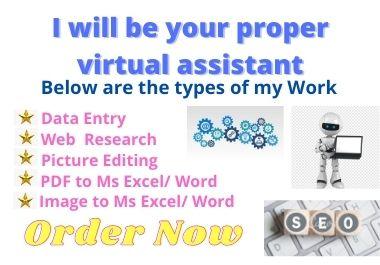 I will be your proper virtual assistant
