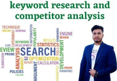 you will get premium keyword research and competitor ...