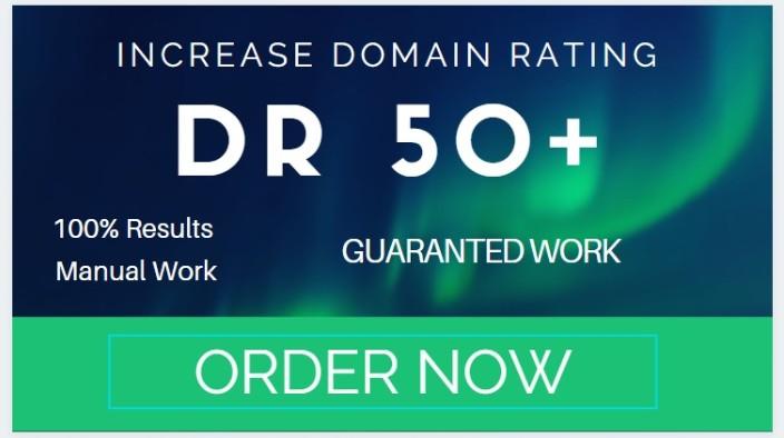 I will increase domain rating DR 50 plus with authori...