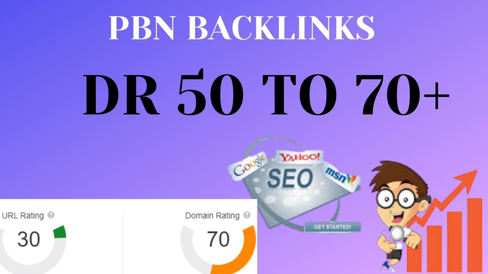 I will increase ahrefs domain rating DR 60 with seo b...