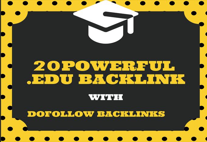 20 Powerful DoFollow. EDU PROFILE LINKS From Top Univ...