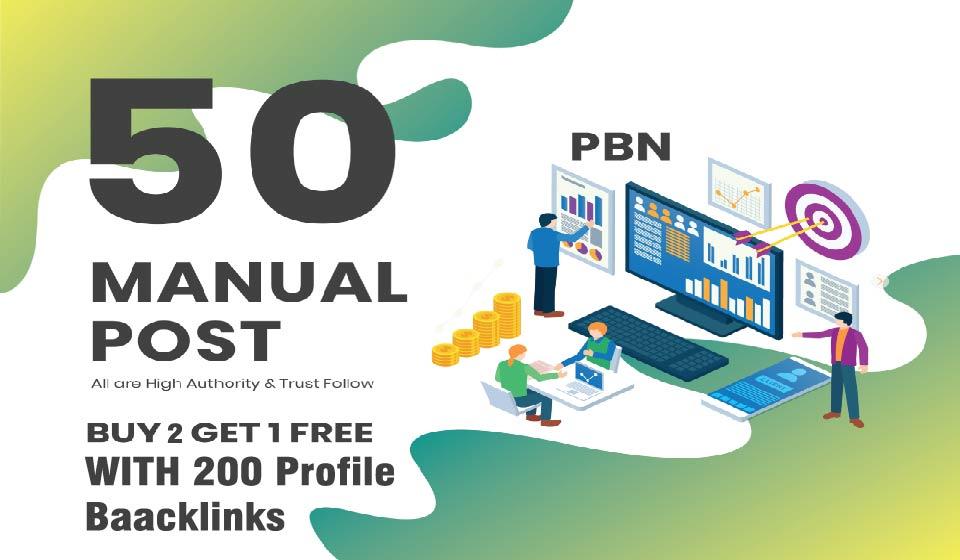 You will get 50 high metrics PBN posts on contextual ...
