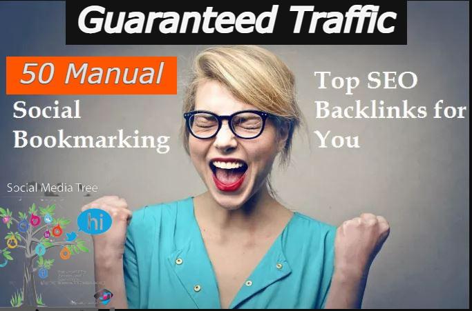 50 HQ manual social bookmarking top seo backlinks for...