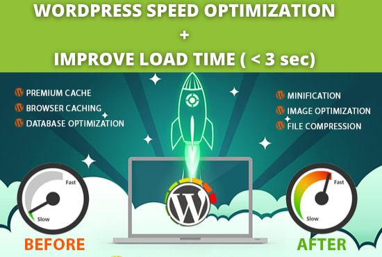 Speed Up WordPress website, improve load time, incr...