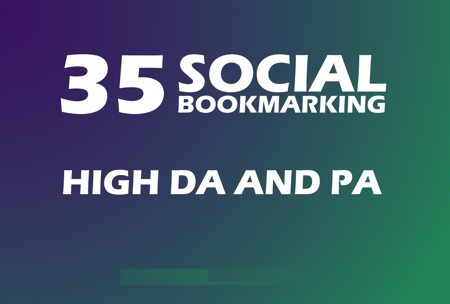 Instant 35 Live Social Bookmarking Links
