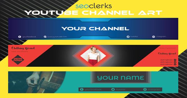 I will design creative Youtube Banner