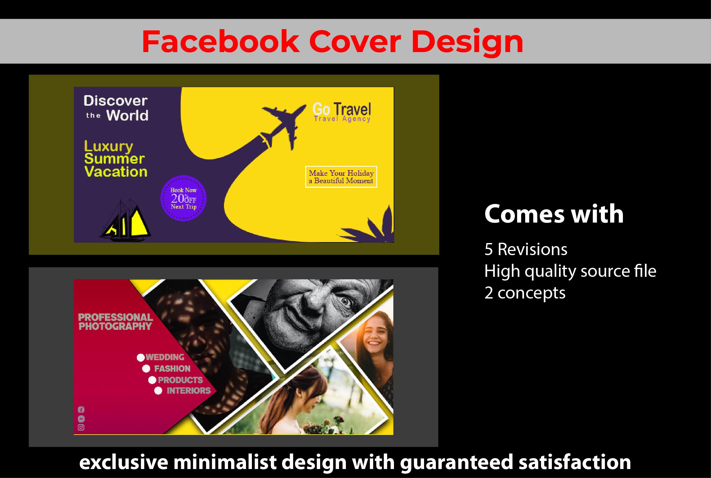 I will make you a professonal facebook cover design f...