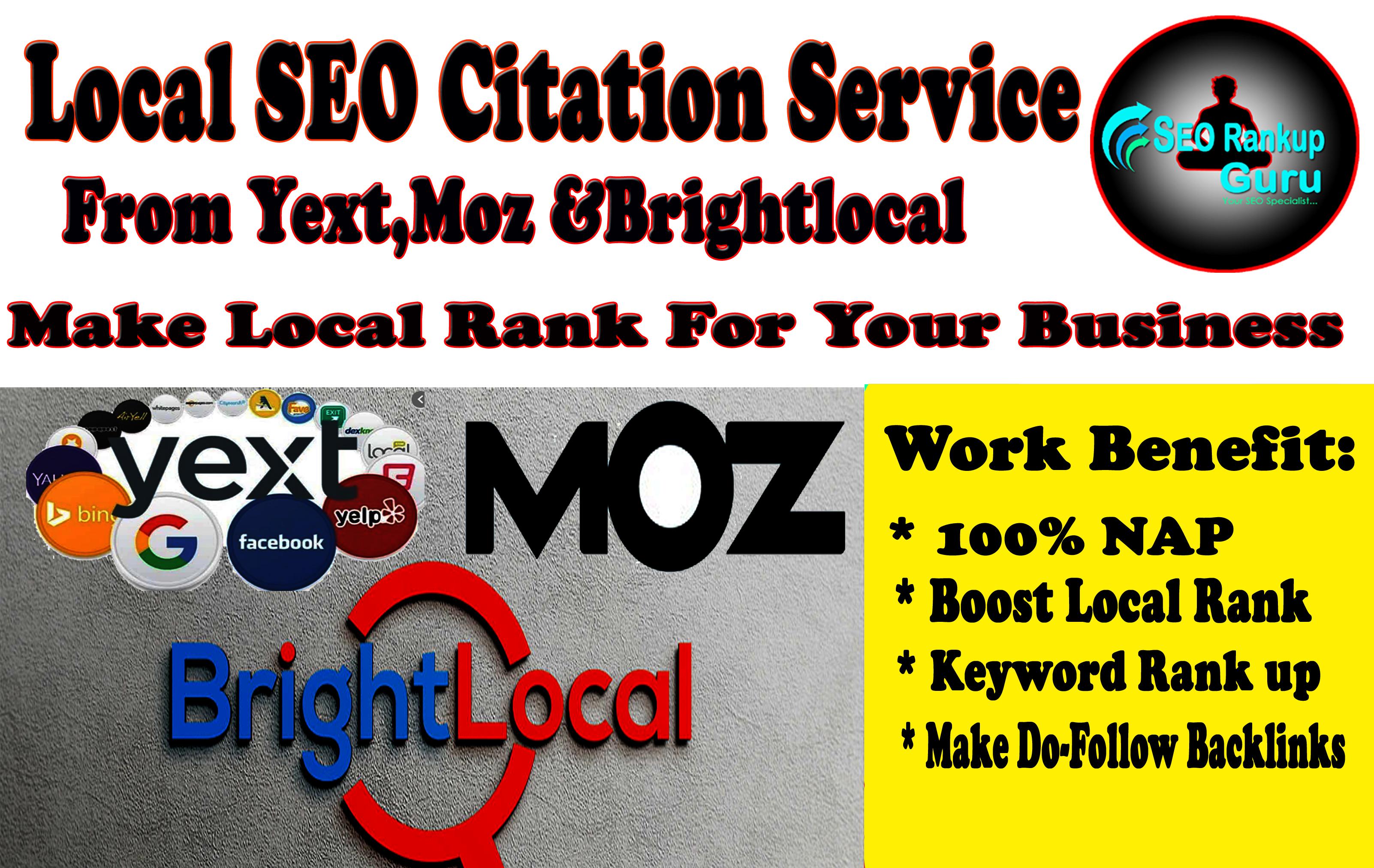I Will Do Top 45 Local SEO Citation From Yext, Moz An...