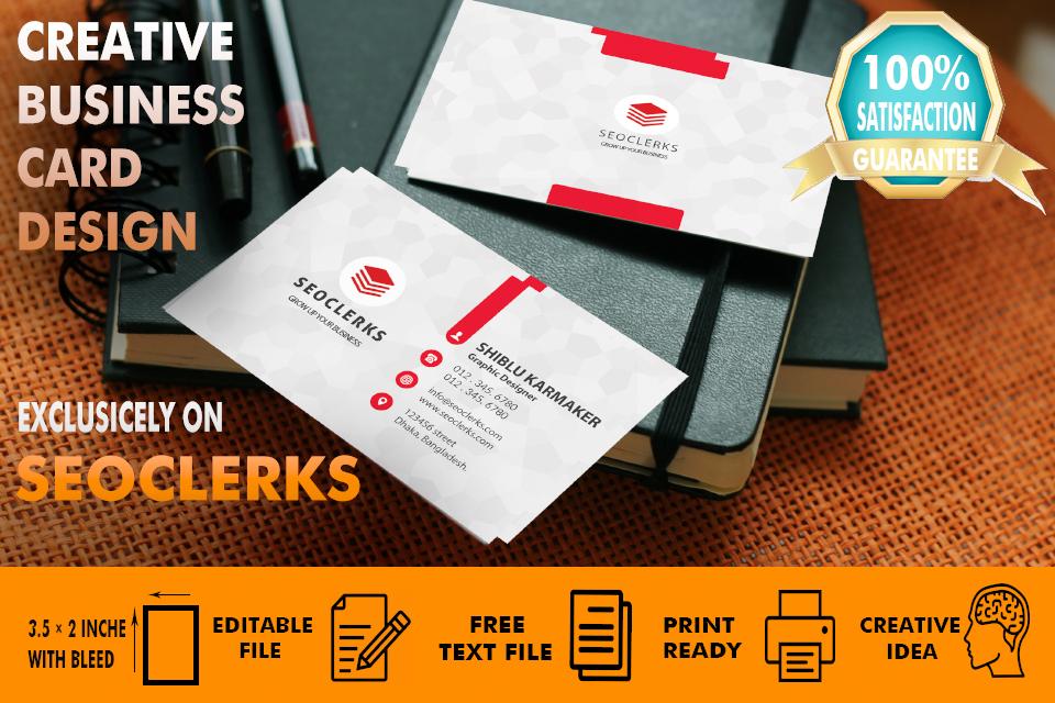 I will make professional business card within 24 hour...