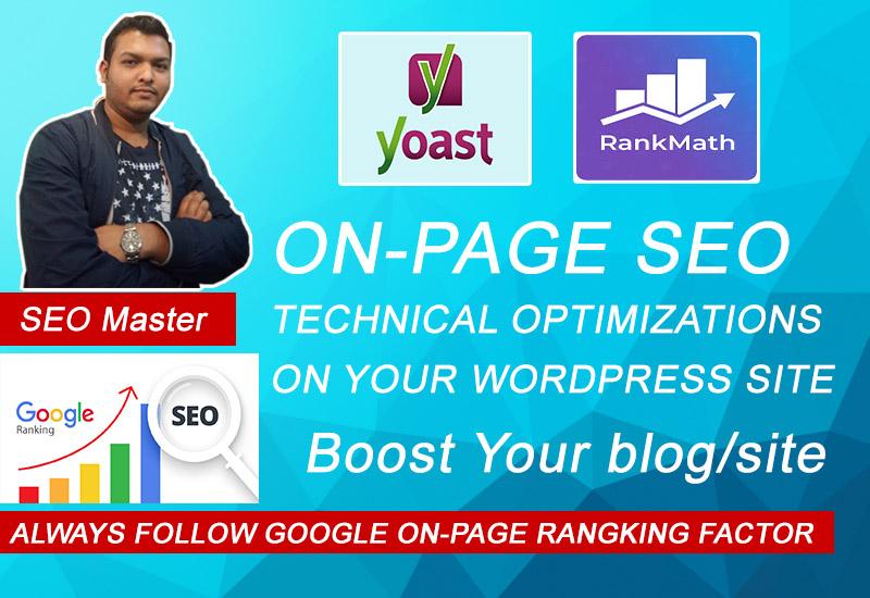 Onpage SEO & Technical setup With Yoast or Rankma...