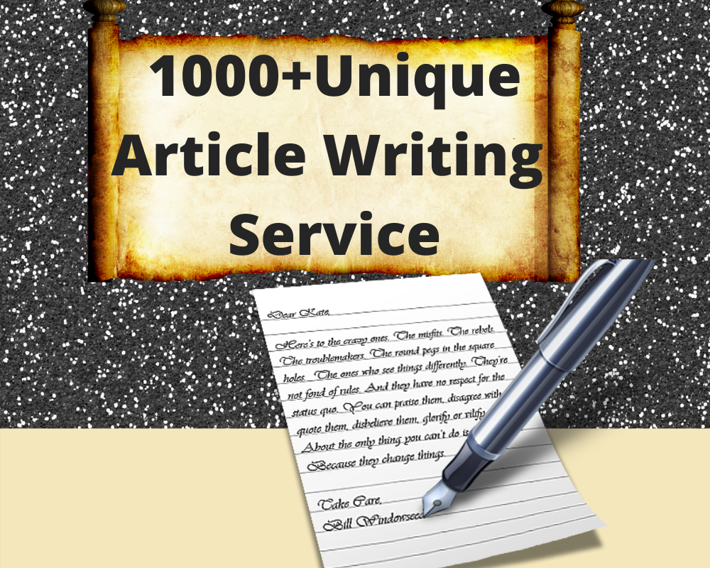1000 words unique Article Writing / Content Writing f...