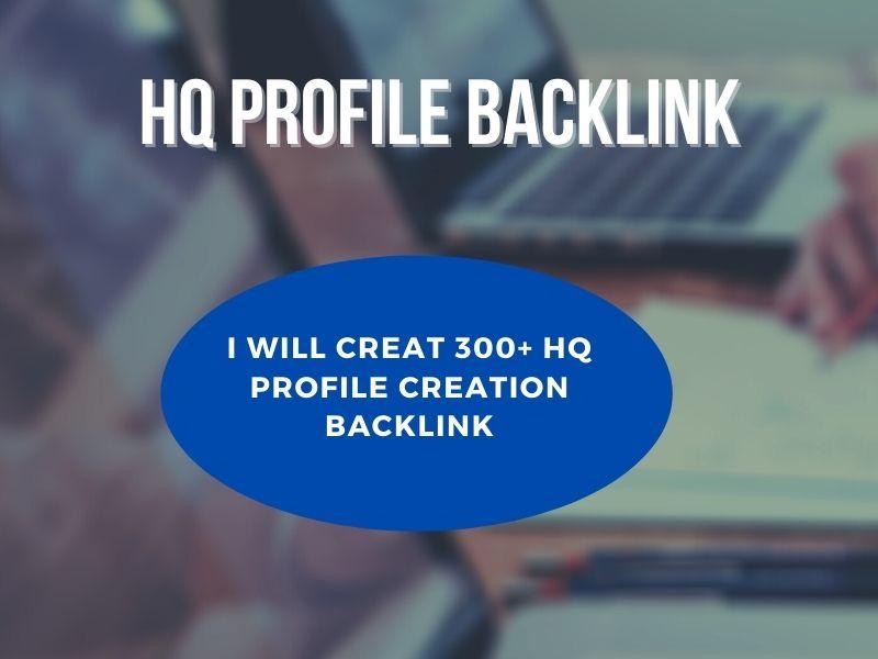 I will creat 100 High Quality profile Backlinks and t...