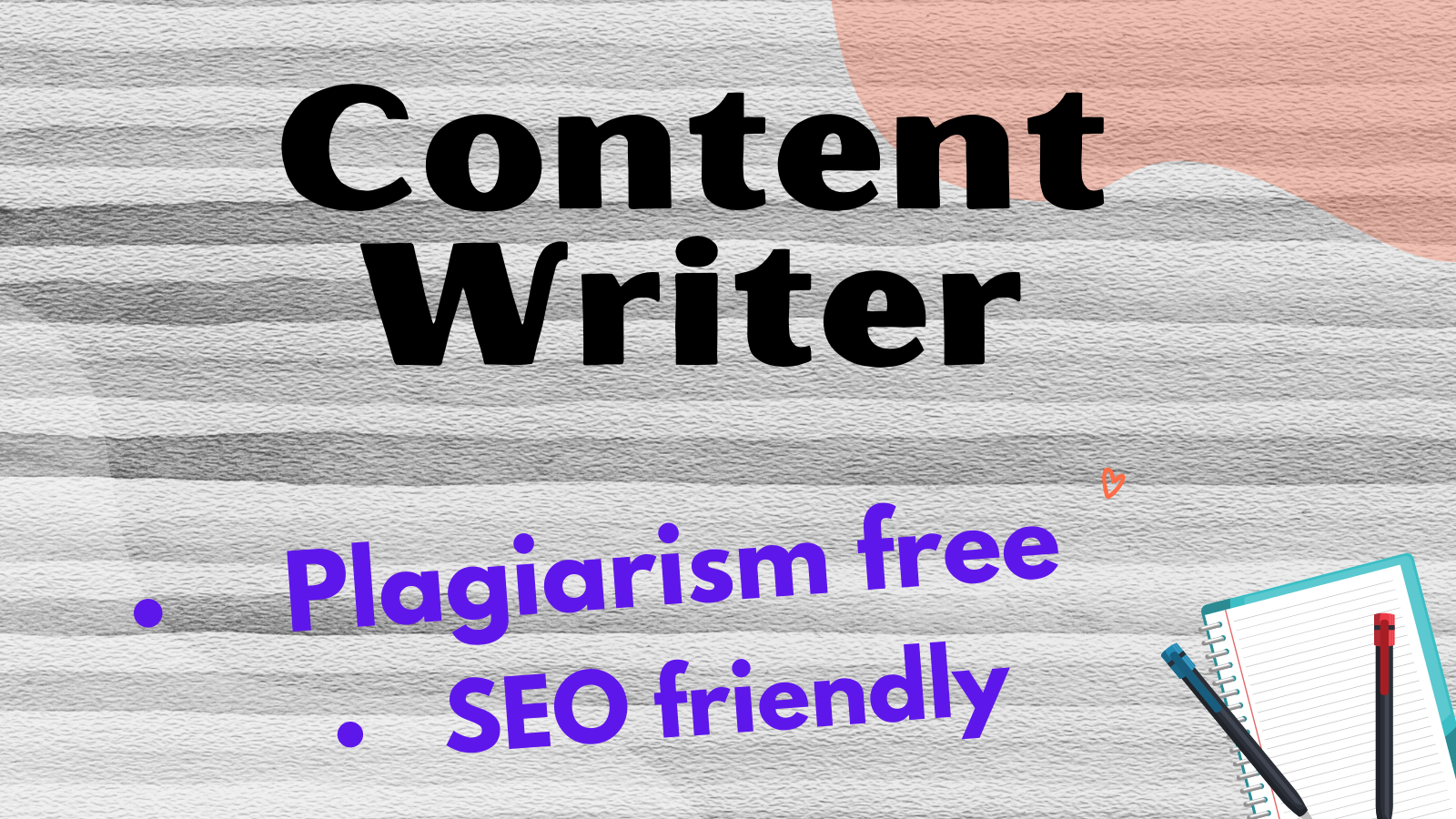Will write SEO optimized 600 word plus content