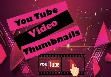 I will create unique You Tube video thumbnails in 24 ...