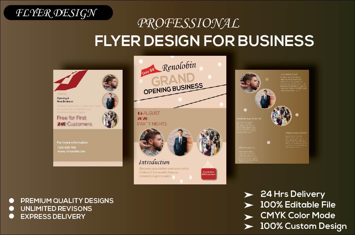 I will make creative flyer/poster design for you with...
