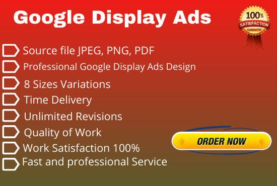 I Will Create Outstanding Google Display ADS in Coupl...