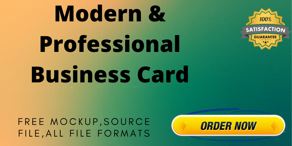 I Will Make a Modern and Professional Business Card i...