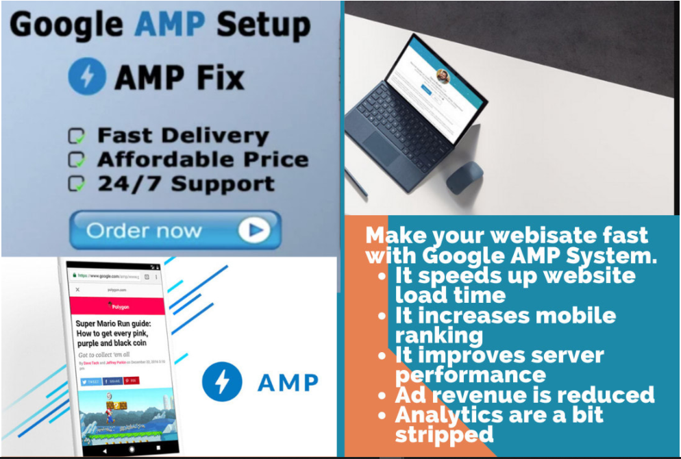 setup amp accelerated mobile pages or fix errors amp ...