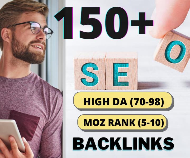 I will do 150+ high da profile backlinks manually for...