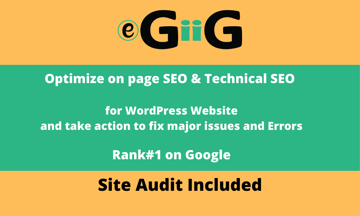 I will provide on page SEO technical onpage optimizat...