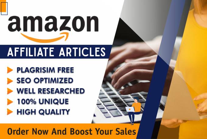 I will write amazon affiliate articles with perfect S...