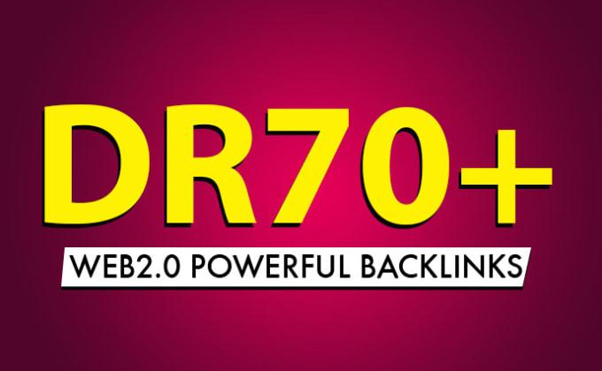 I will do 100 DR 70 plus contextual dofollow seo link...