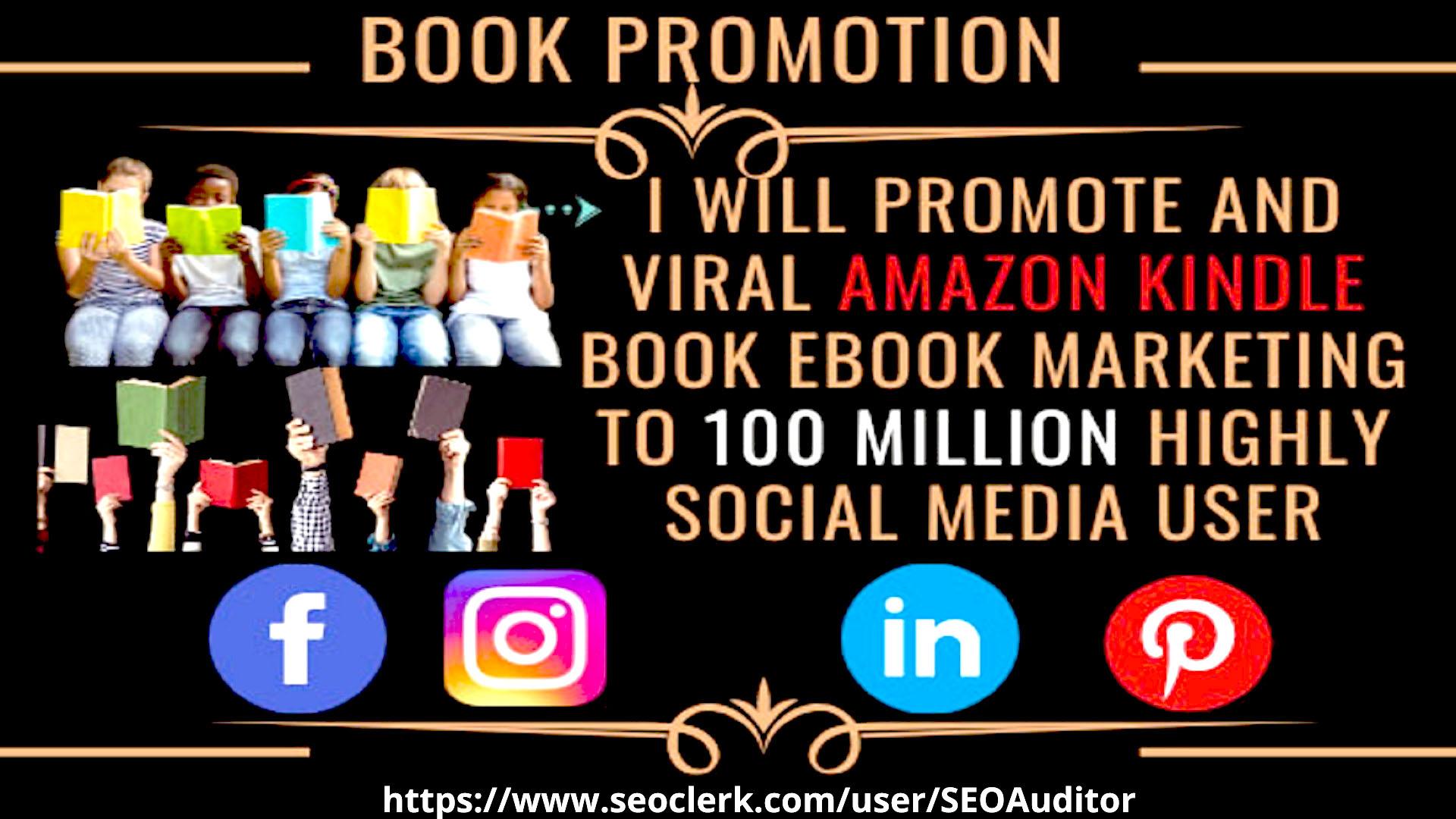 I Will Promote And Viral Amazon Kindle Book Ebook Mar...
