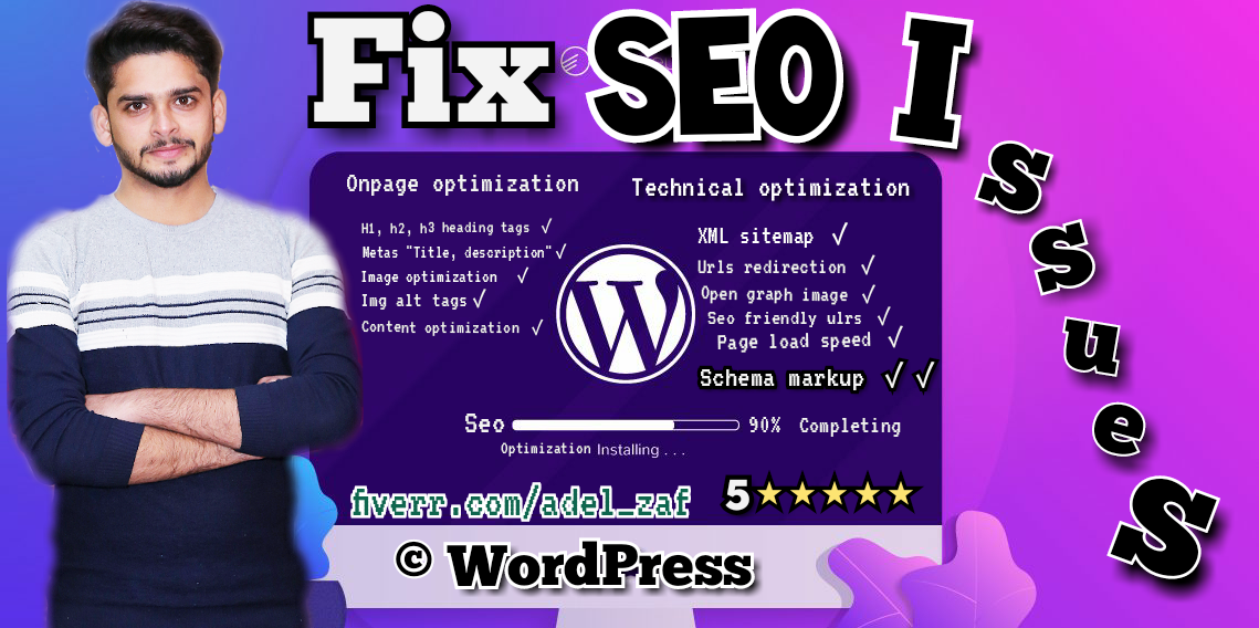I will fix your website issues and optimize your webs...