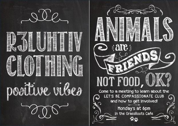 I will design amazing chalkboard menu for you