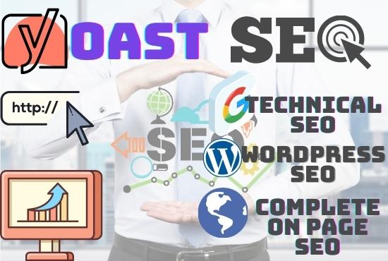 I will do on page SEO, technical optimization of wor...