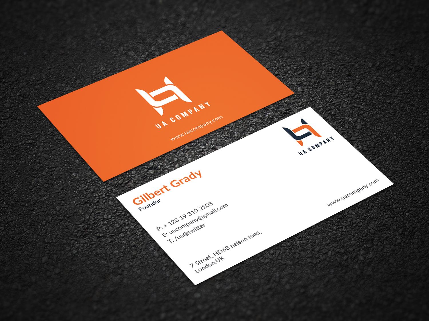 I will do corporate minimalist business card design w...