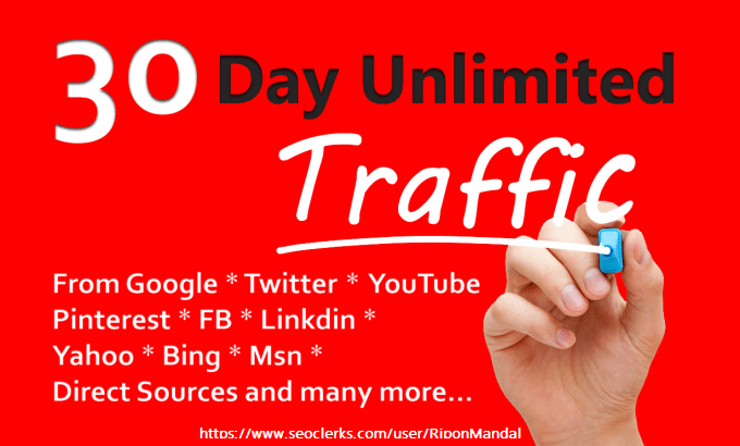 I Will Provide Unlimited web traffic By Google Twitte...