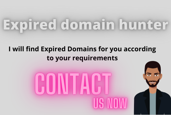 I will be your Expired domain Researcher