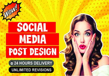 I will design eye catching social media post